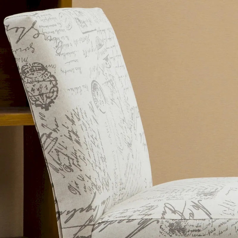25.5 Fauteuil d'appoint rembourré avec pieds en bois