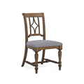 Chaise de salle à manger rembourrée en bois gris Plymouth - 22 x 40 x 26