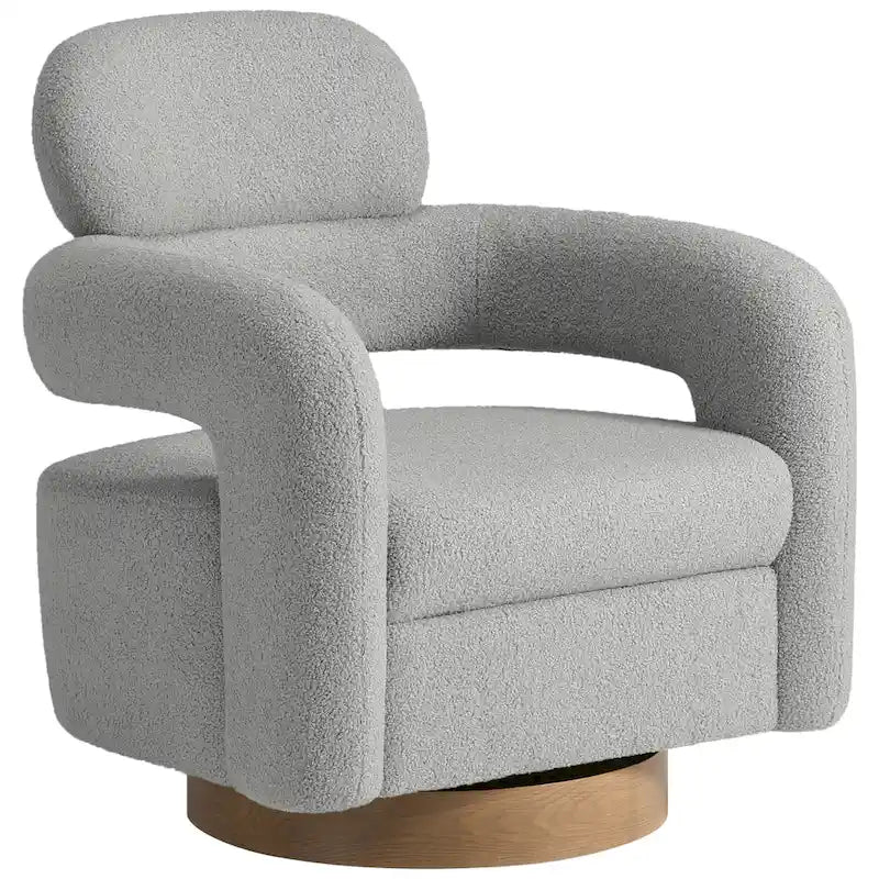 Fauteuil pivotant Sherpa de 73 cm de large, lot de 2