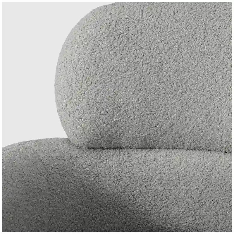 Fauteuil pivotant Sherpa de 73 cm de large, lot de 2