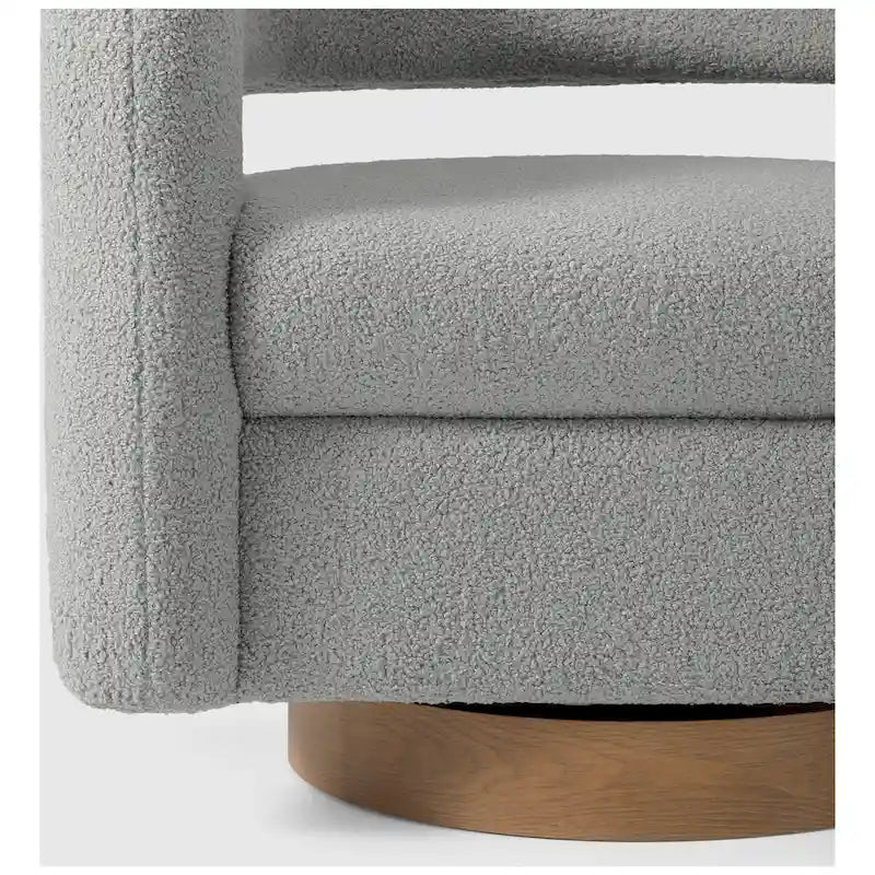 Fauteuil pivotant Sherpa de 73 cm de large, lot de 2