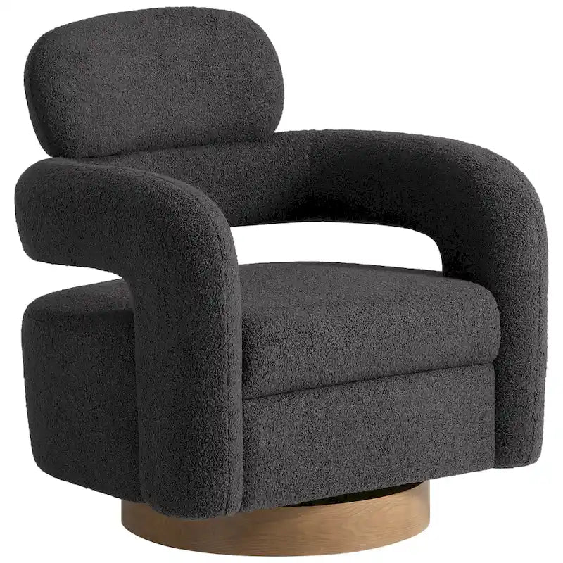 Fauteuil pivotant Sherpa de 73 cm de large, lot de 2