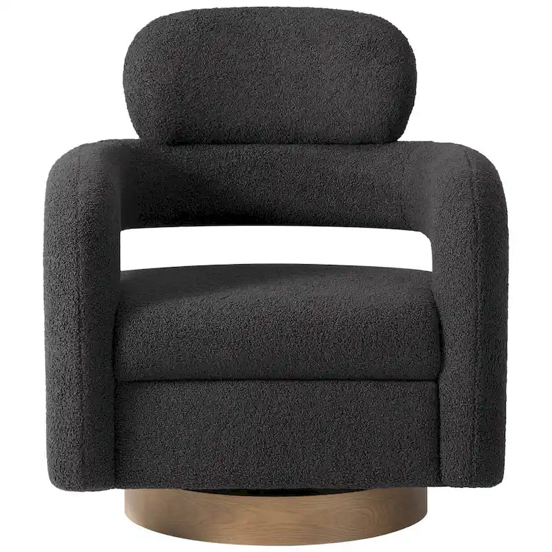 Fauteuil pivotant Sherpa de 73 cm de large, lot de 2