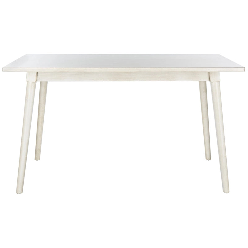Table de salle à manger rectangulaire, 4 places, bois et placage, plusieurs finitions