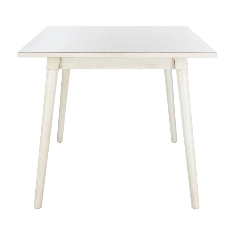 Table de salle à manger rectangulaire, 4 places, bois et placage, plusieurs finitions