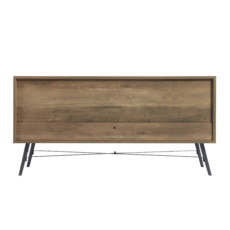 Commode horizontale à 4 tiroirs, Meuble de rangement grande capacité pour chambre à coucher, placard, salon