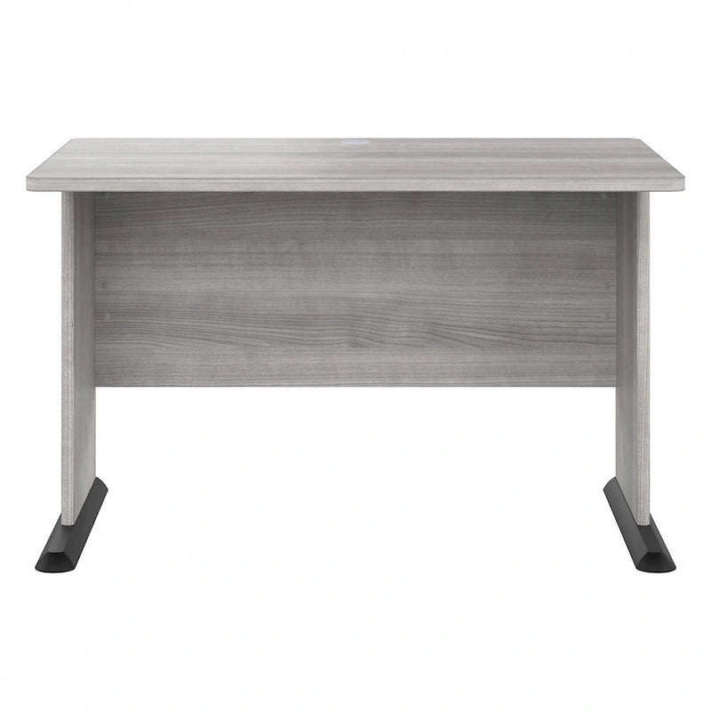 Bureau d'ordinateur de 122 cm de large avec étagères ouvertes pour bureau à domicile
