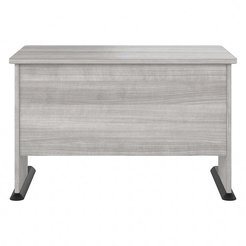 Bureau d'ordinateur de 122 cm de large avec étagères ouvertes pour bureau à domicile