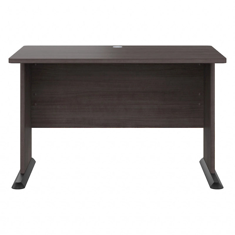 Bureau d'ordinateur de 122 cm de large avec étagères ouvertes pour bureau à domicile