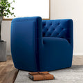 Fauteuil pivotant d'appoint en velours confortable Luxor Mid-Century Modern Furniture