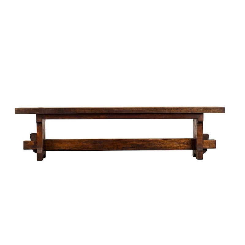 Banc d'intérieur en bois de grange massif recyclé fait main, largeur de 54 ou 72 po