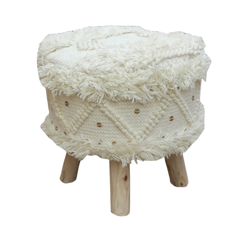 Tabouret bohème en tissu fait main