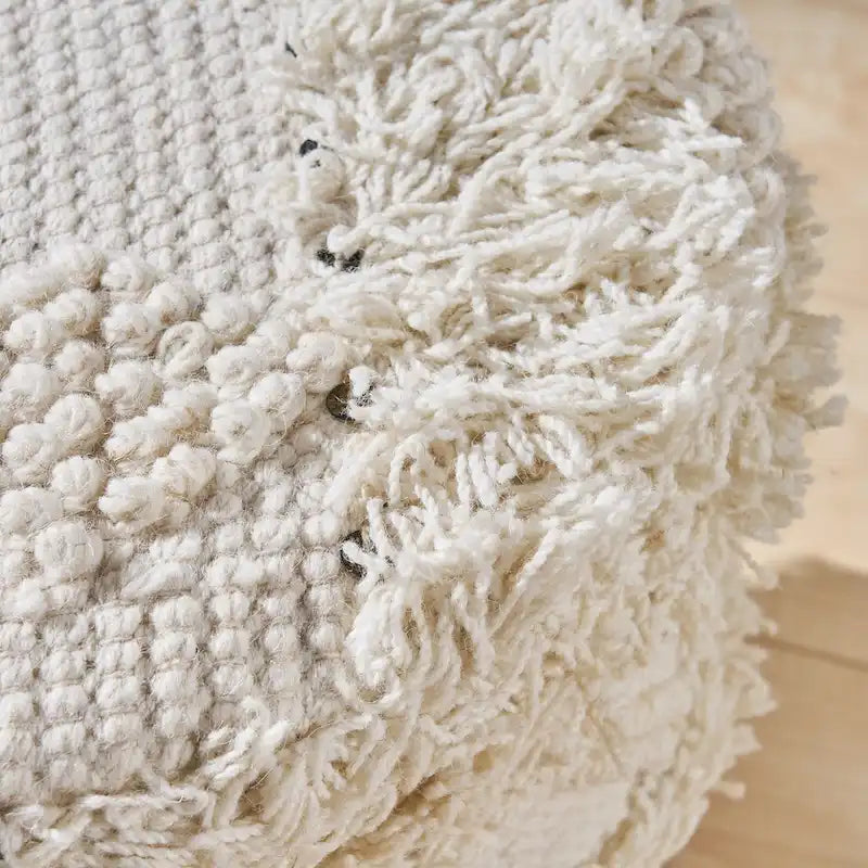 Tabouret bohème en tissu fait main