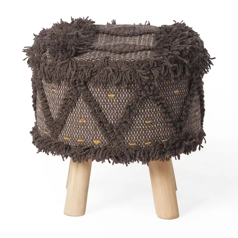 Tabouret bohème en tissu fait main