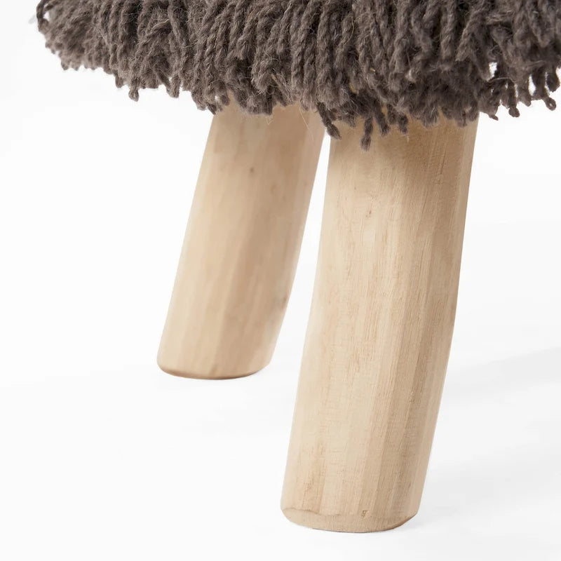 Tabouret bohème en tissu fait main