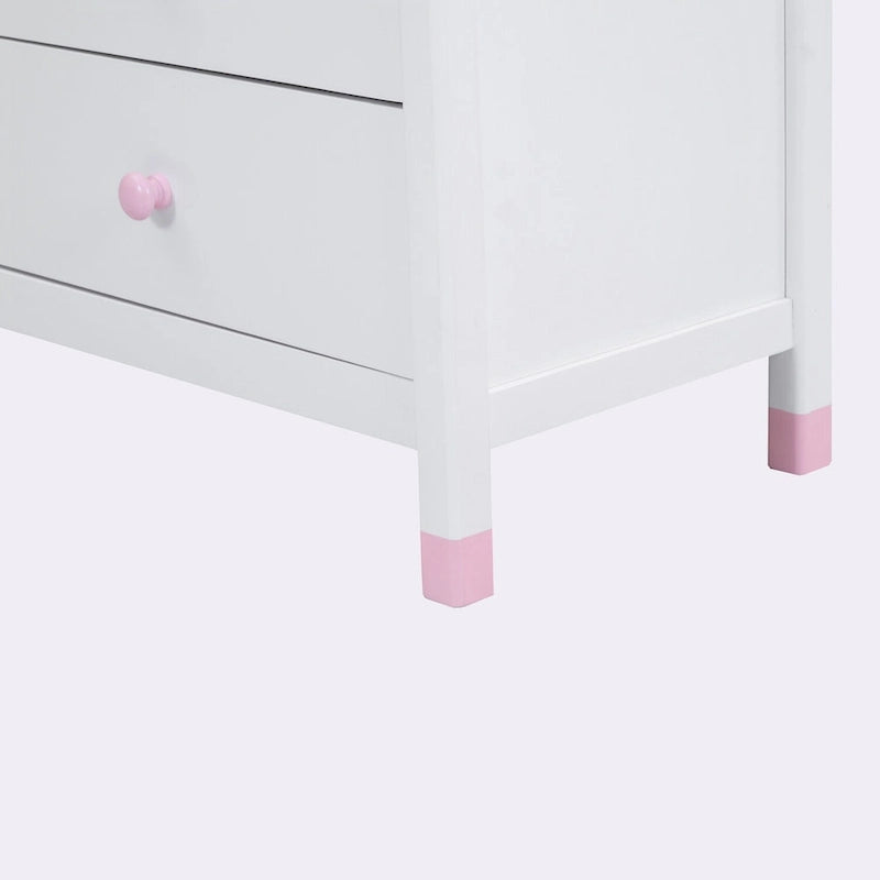 Commode de rangement en bois à 6 tiroirs