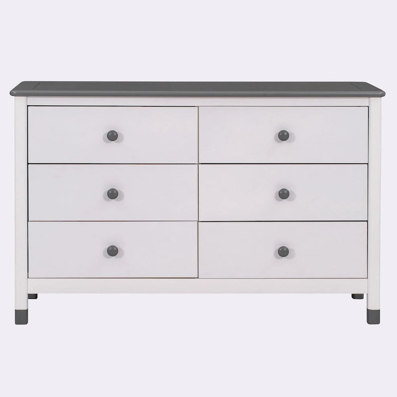Commode de rangement en bois à 6 tiroirs