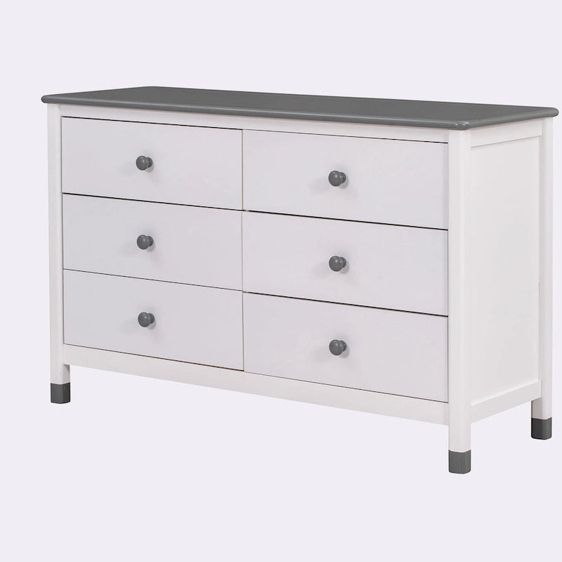 Commode de rangement en bois à 6 tiroirs