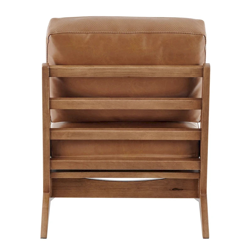 Fauteuil d'appoint rembourré avec assise coussinée