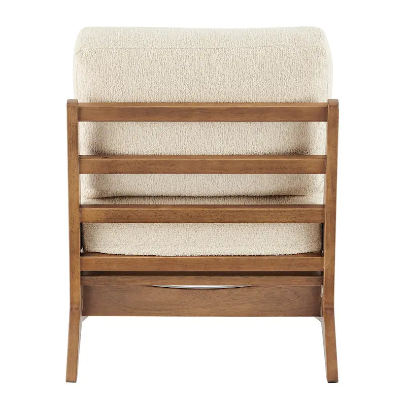 Fauteuil d'appoint rembourré avec assise coussinée