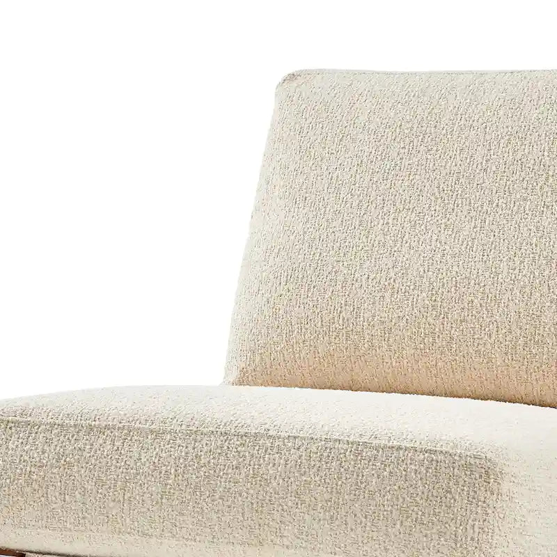 Fauteuil d'appoint rembourré avec assise coussinée
