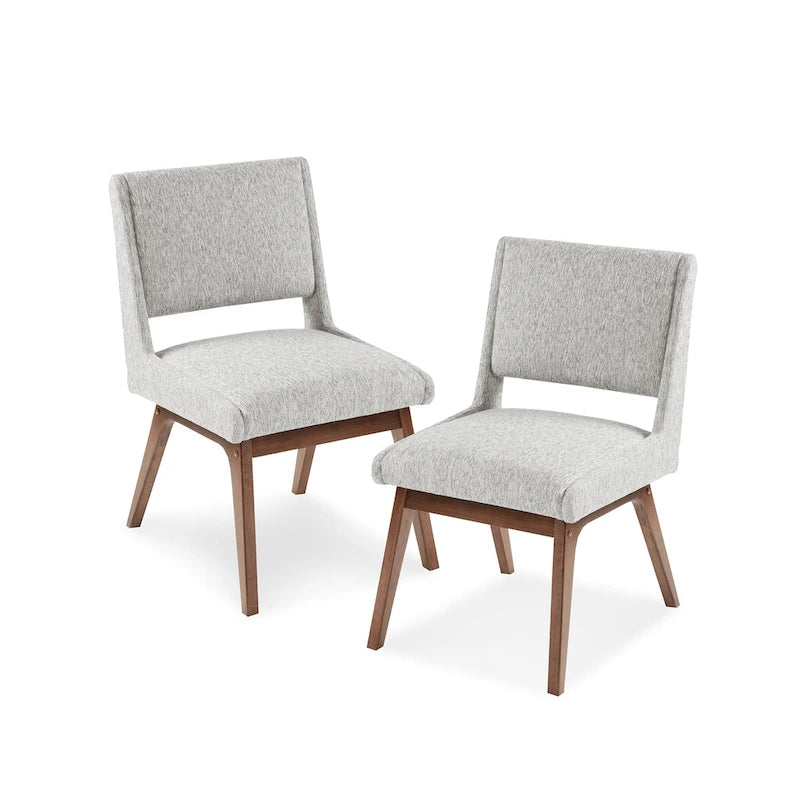 Chaises de salle à manger du milieu du siècle avec dossier incurvé, lot de 2