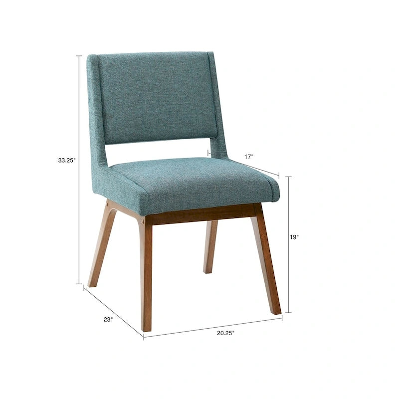Chaises de salle à manger du milieu du siècle avec dossier incurvé, lot de 2