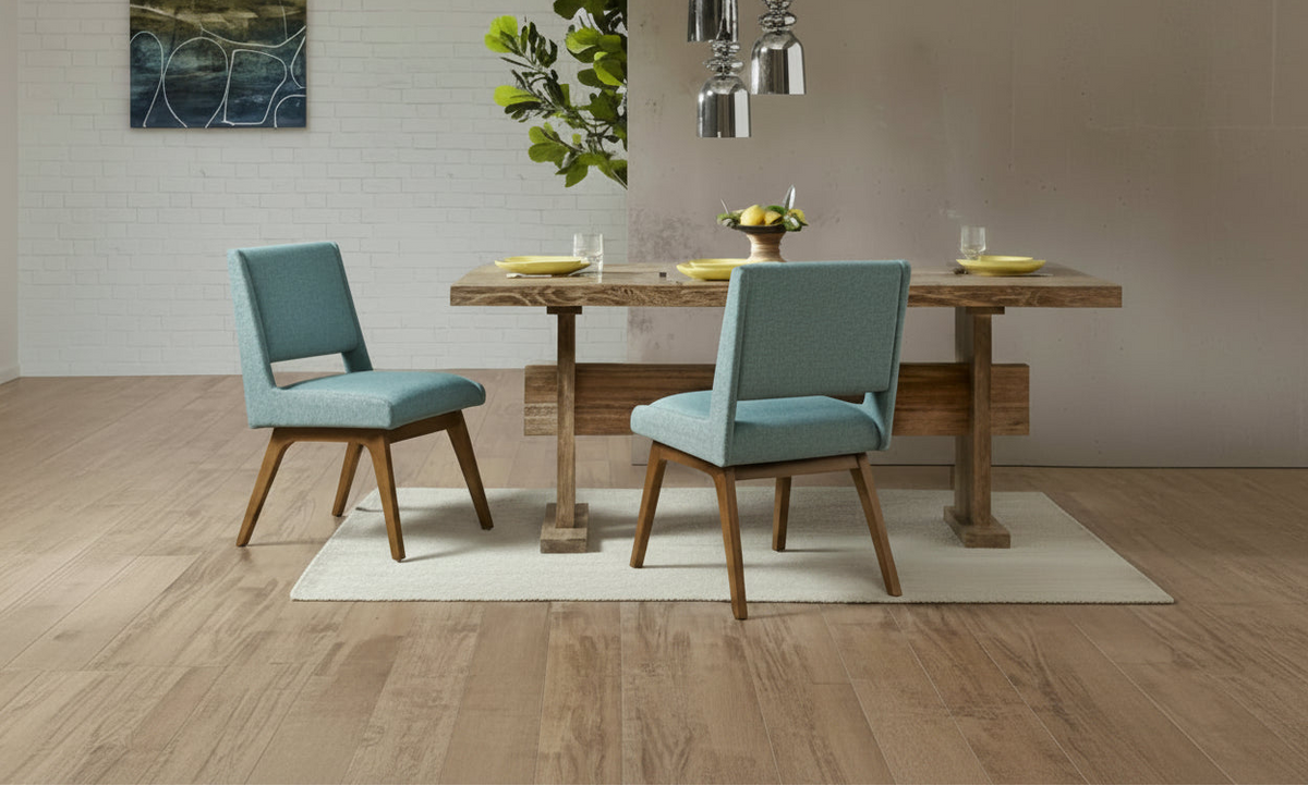 Chaises de salle à manger du milieu du siècle avec dossier incurvé, lot de 2