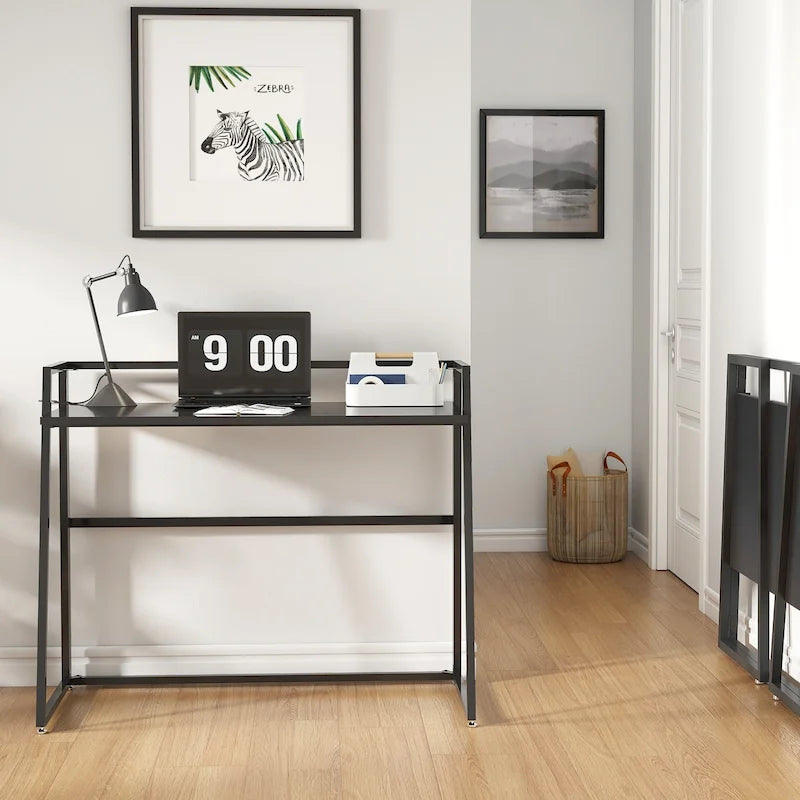 Bureau pliant sans assemblage