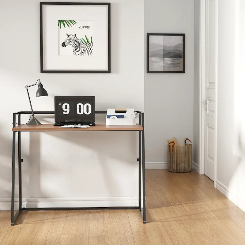 Bureau pliant sans assemblage