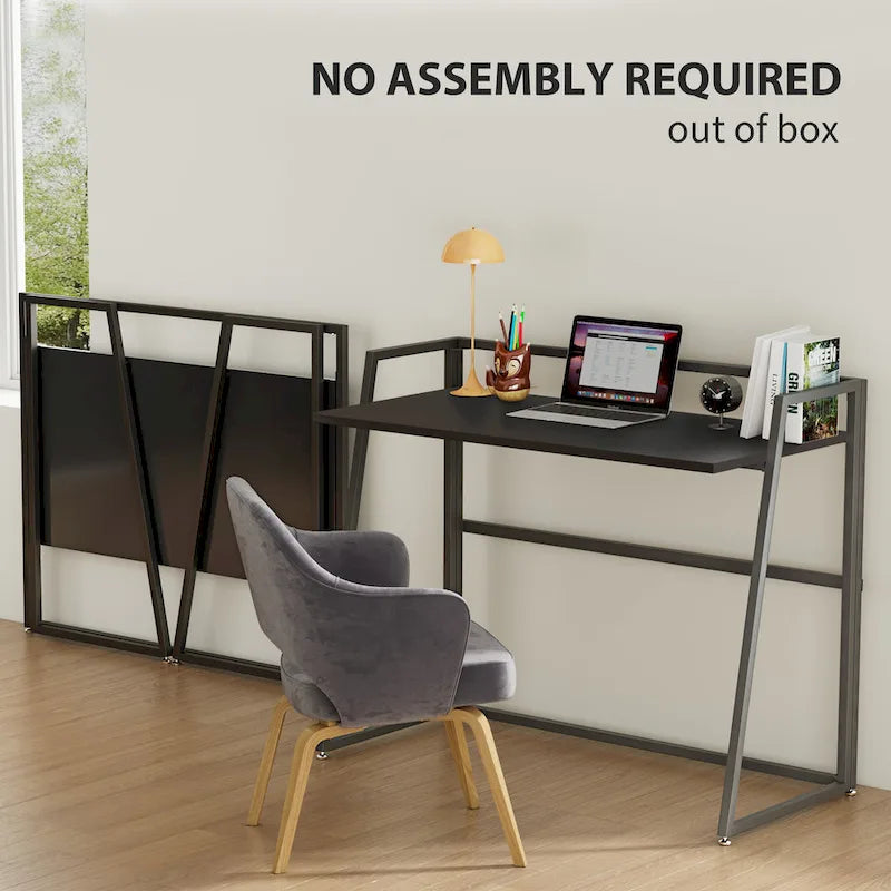 Bureau pliant sans assemblage