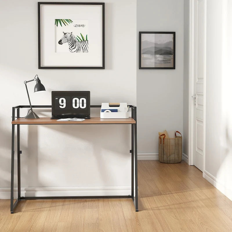 Bureau pliant sans assemblage