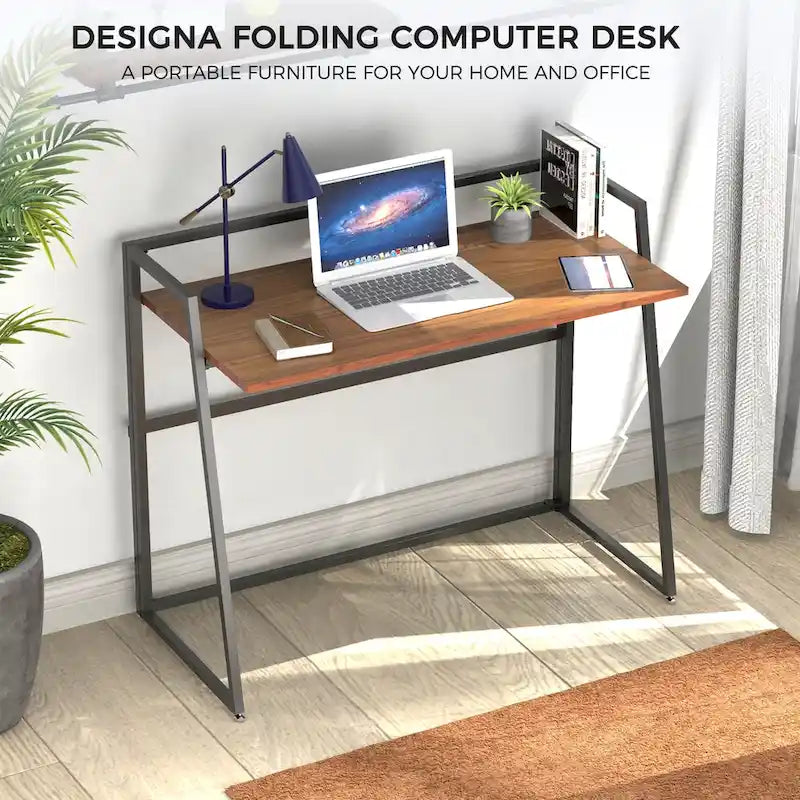 Bureau pliant sans assemblage