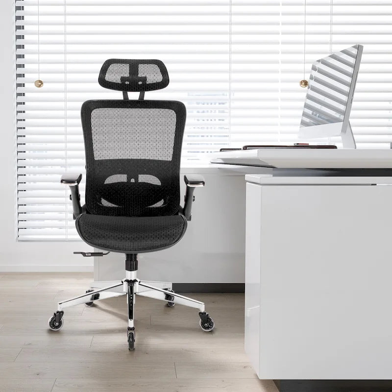 Chaise de bureau en maille avec fonction de verrouillage