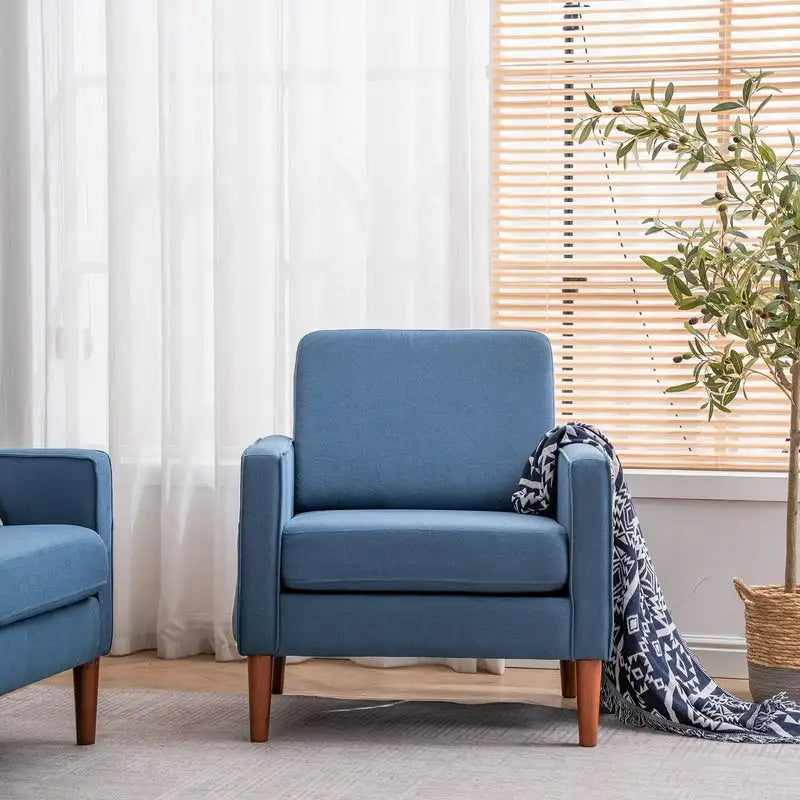 Fauteuil d'appoint une place avec pieds en bois massif