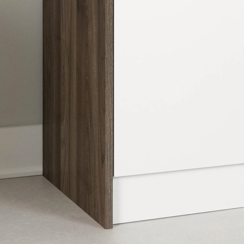 Armoire de rangement autoportante pour garde-manger avec étagères réglables et portes doubles