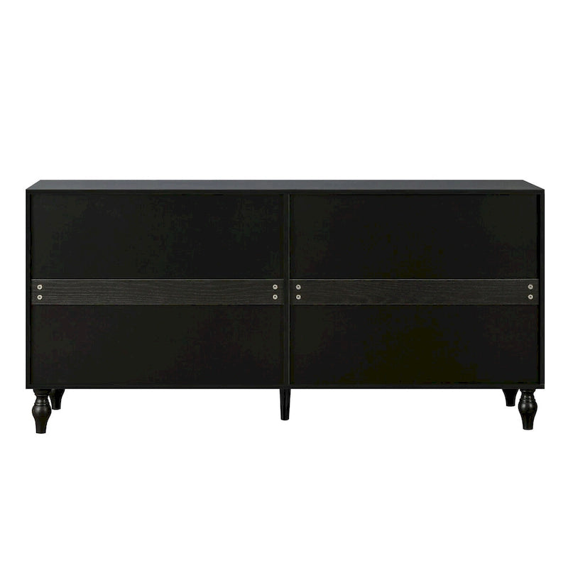 Meuble de rangement avec porte à motif symétrique sculpté