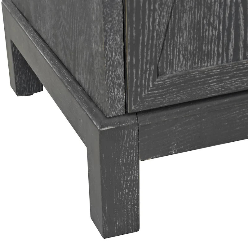 Armoire de rangement moderne à 4 portes avec étagères intérieures réglables