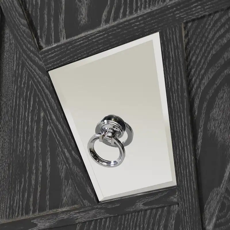 Armoire de rangement moderne à 4 portes avec étagères intérieures réglables
