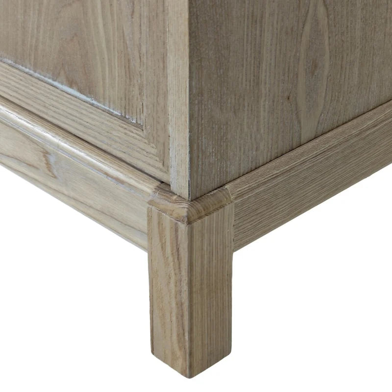Armoire de rangement moderne à 4 portes avec étagères intérieures réglables