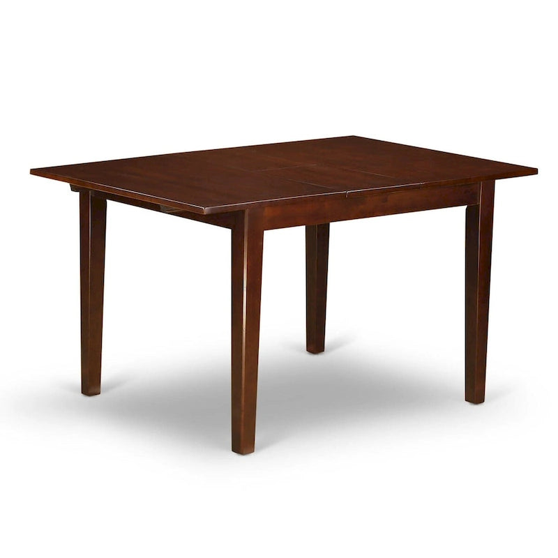 Table de salle à manger de cuisine - Table rectangulaire en bois avec rallonge papillon