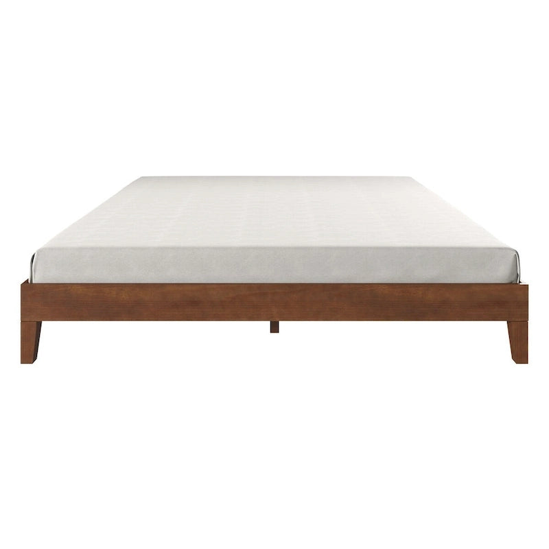 Lit Plateforme King Moderne et Élégant en Bois